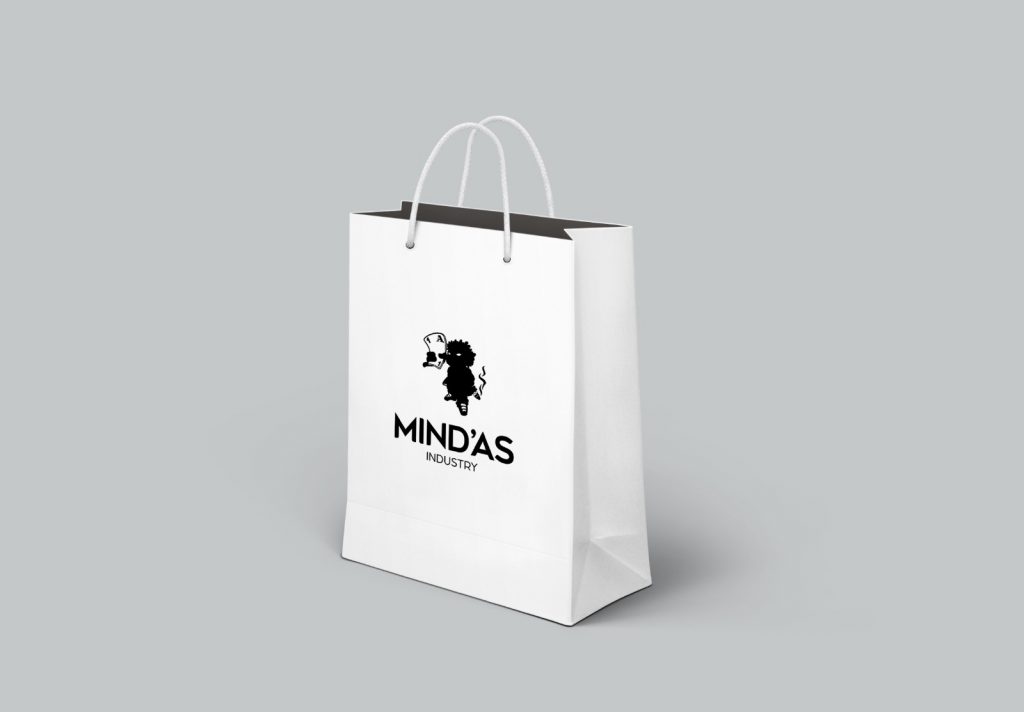 Sac blanc à corde